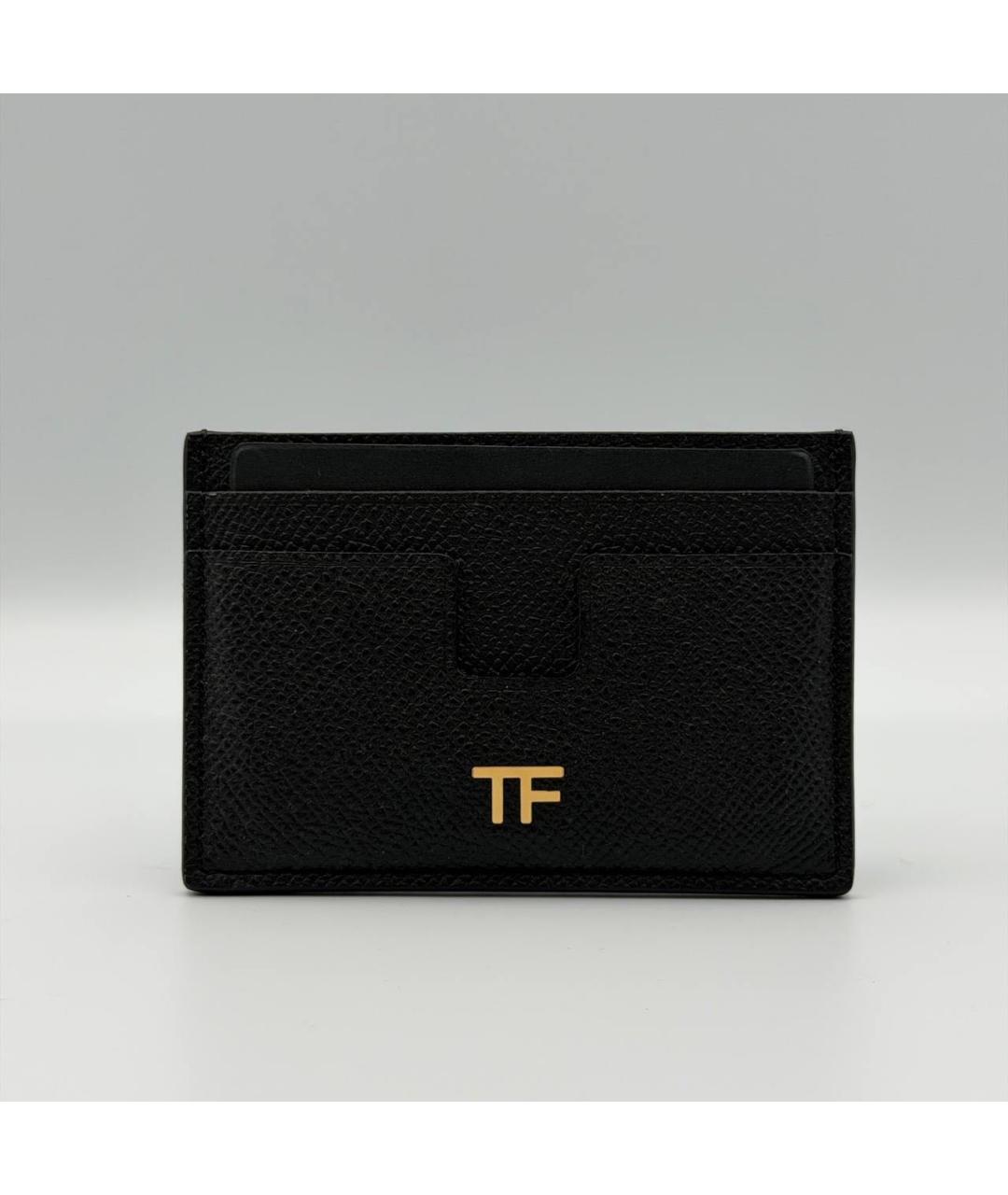 TOM FORD Черный кожаный кардхолдер, фото 3