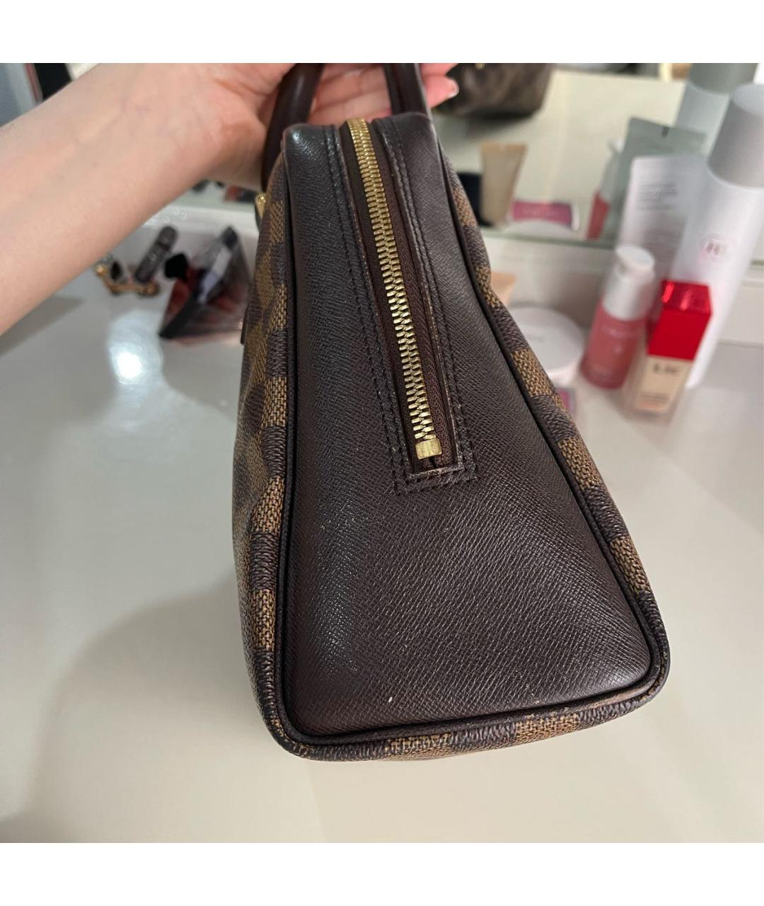 LOUIS VUITTON Коричневая сумка с короткими ручками, фото 6