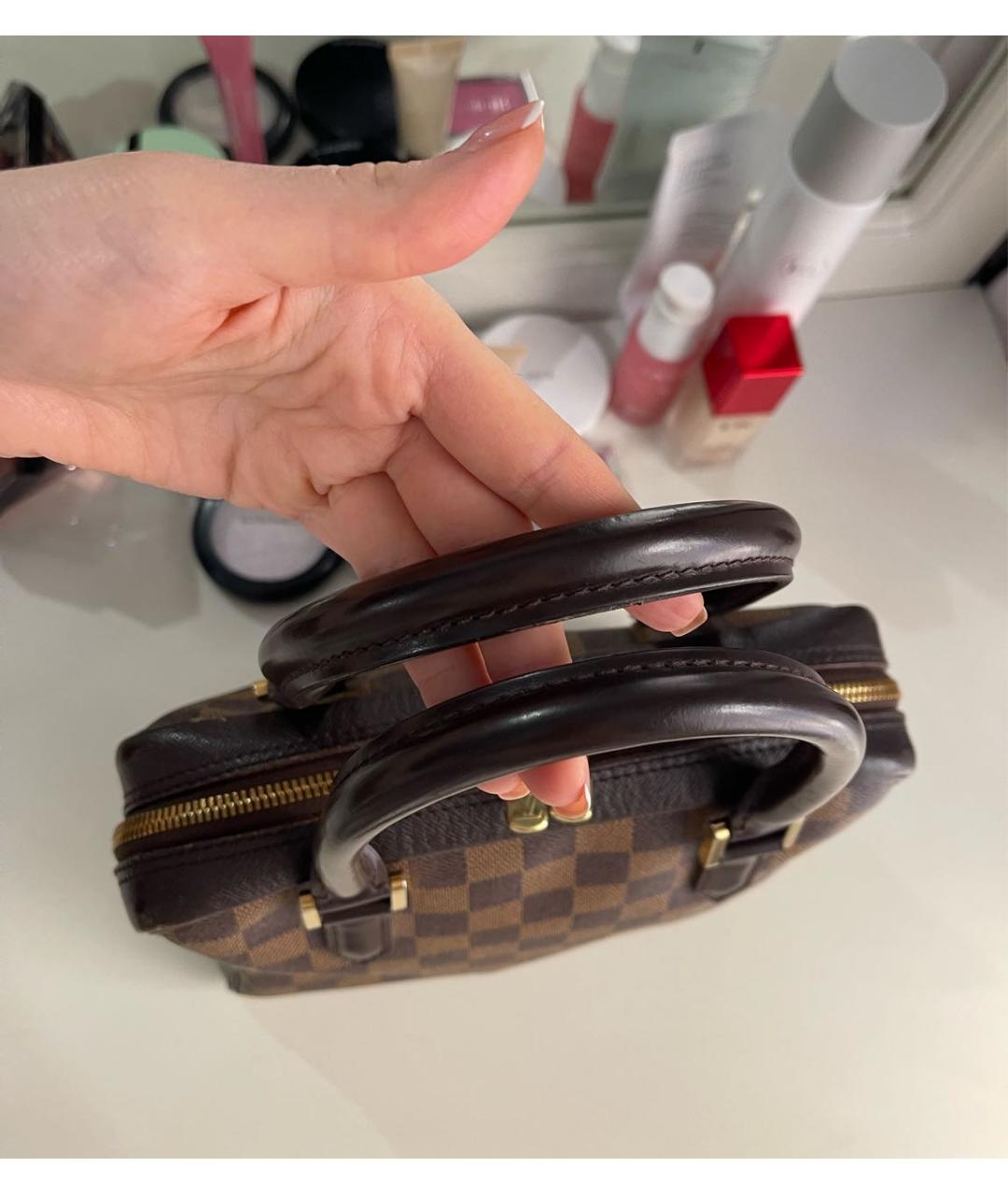 LOUIS VUITTON Коричневая сумка с короткими ручками, фото 3