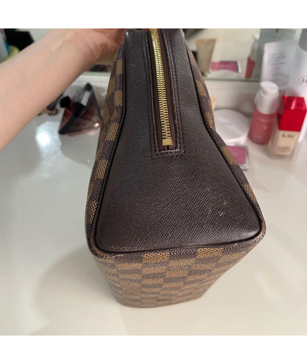 LOUIS VUITTON Коричневая сумка с короткими ручками, фото 7