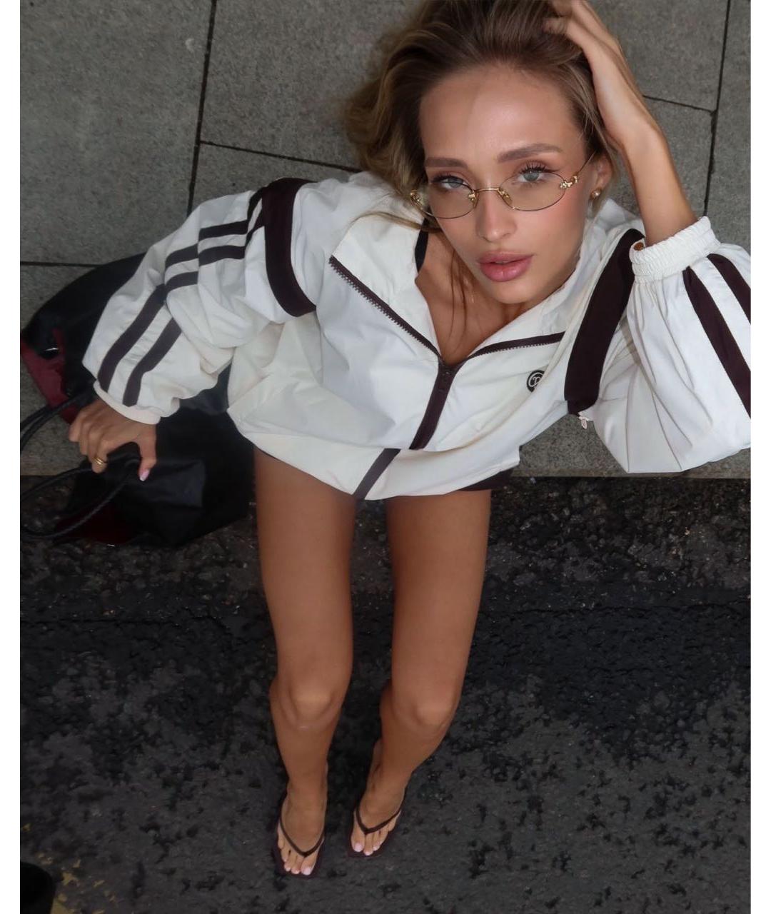 MIU MIU Золотые металлические солнцезащитные очки, фото 7