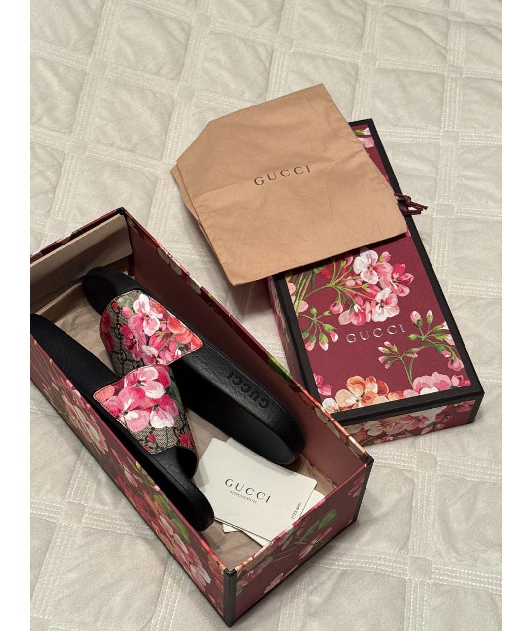 GUCCI Мульти шлепанцы, фото 5