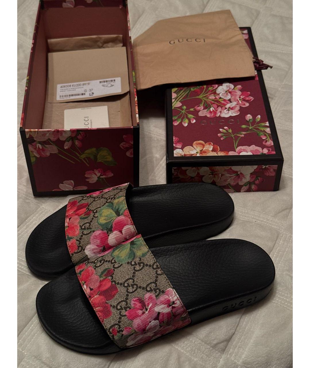 GUCCI Мульти шлепанцы, фото 8