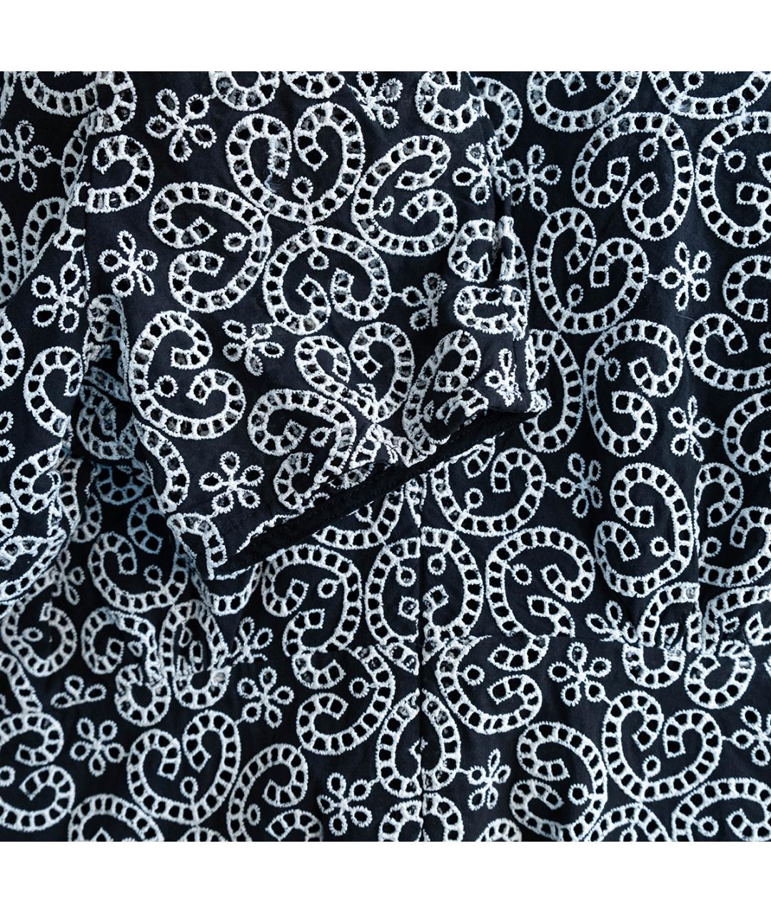 SANDRO Черное хлопковое повседневное платье, фото 4