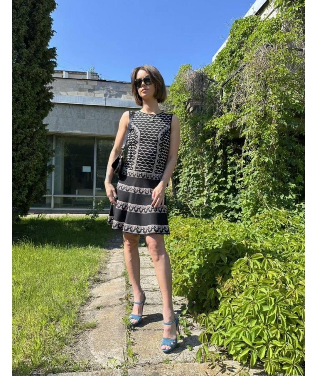 BCBG MAXAZRIA Бежевое вискозное повседневное платье, фото 5