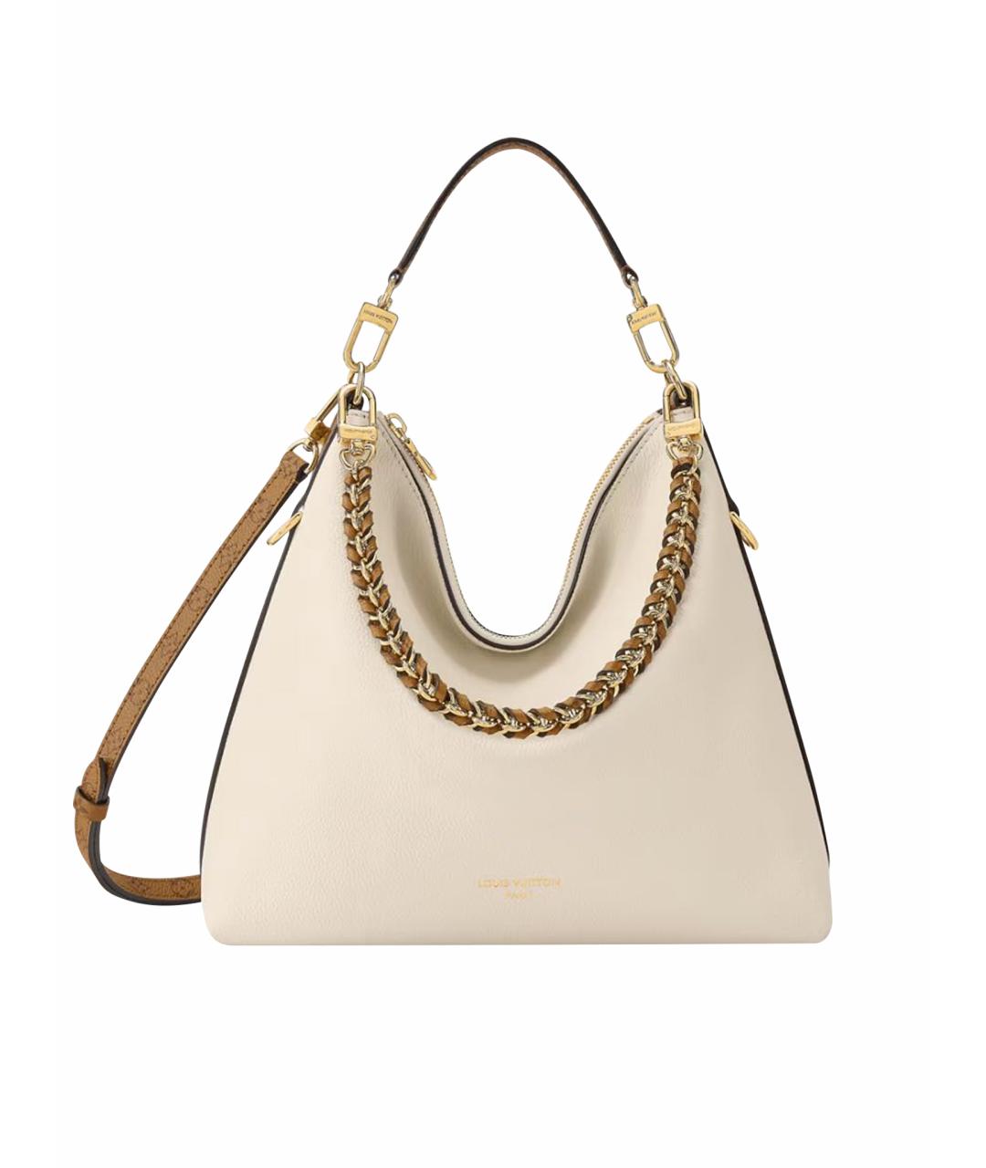 LOUIS VUITTON Бежевая кожаная сумка тоут, фото 1