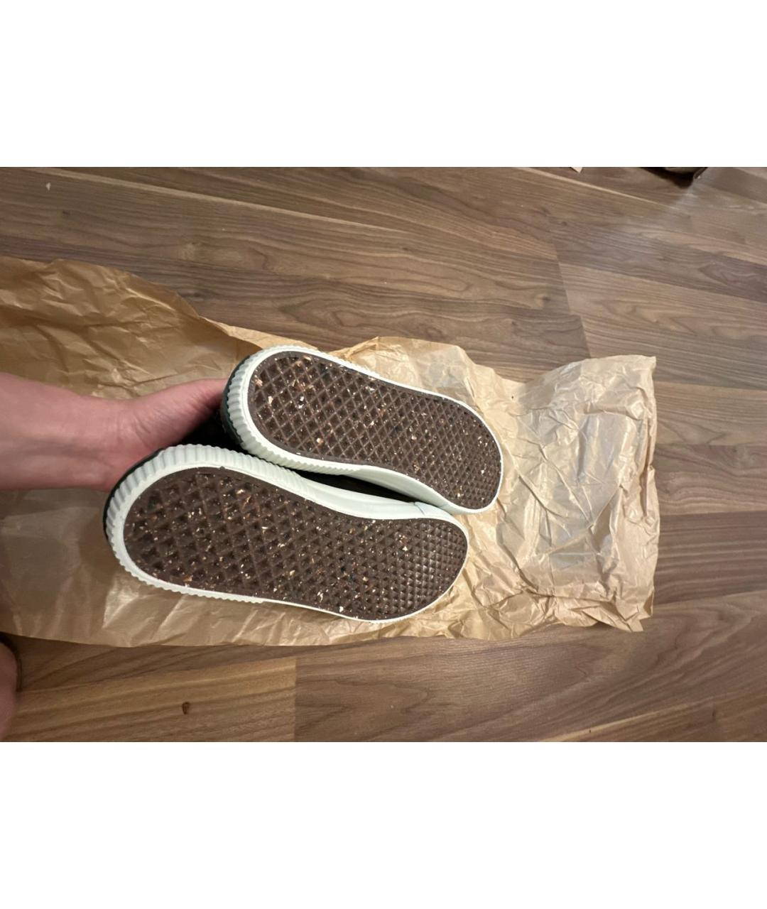 COCCINELLE Черные текстильные кеды, фото 4