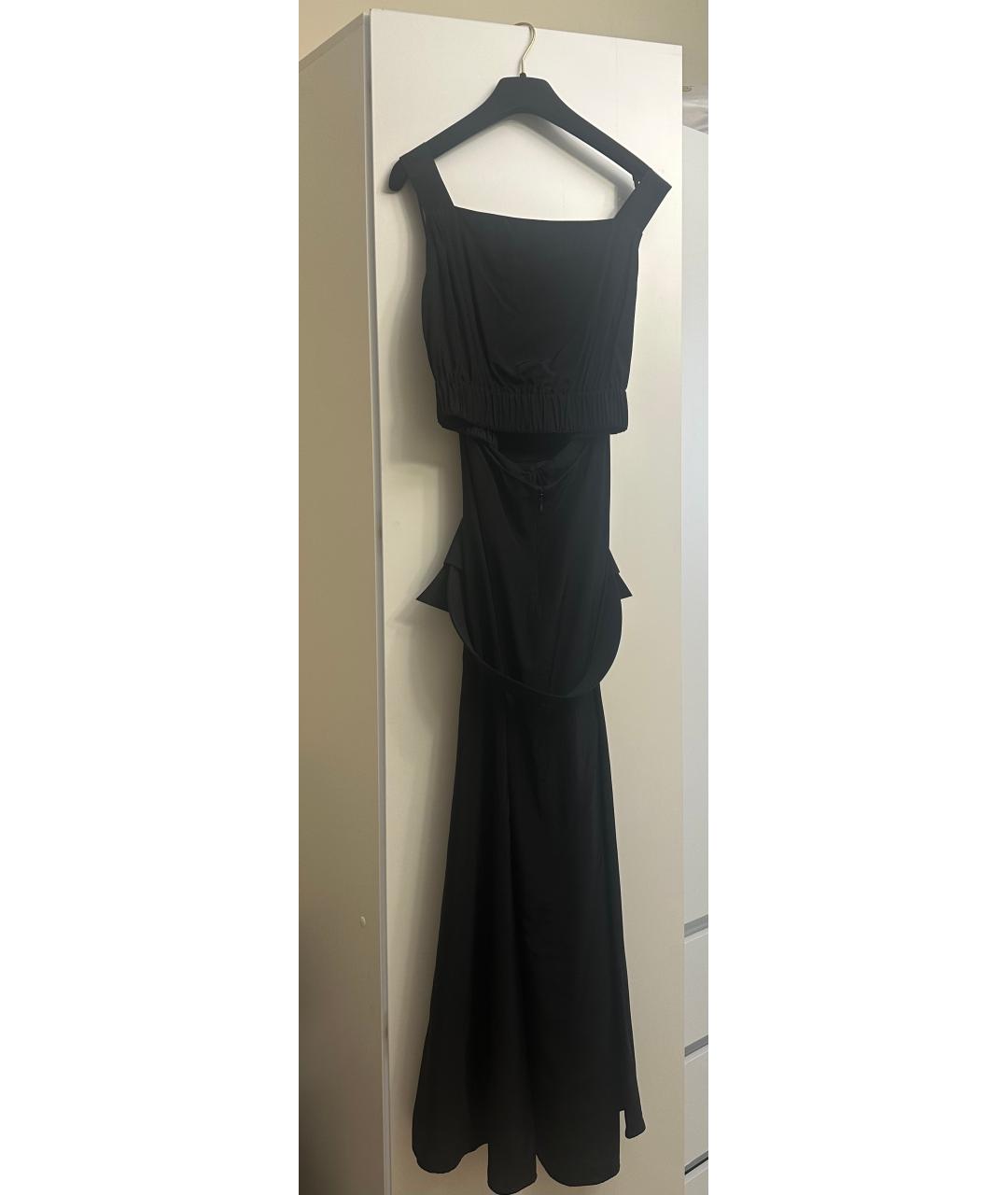 LOUIS VUITTON Черное вискозное вечернее платье, фото 2