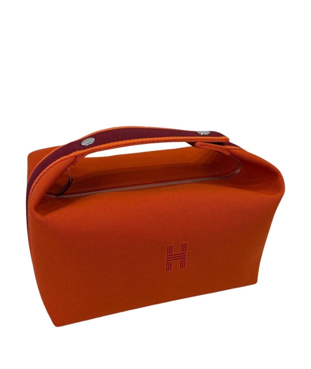 HERMES Оранжевая сумка с короткими ручками, фото 1