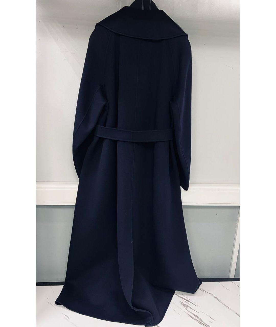 'S MAX MARA Темно-синее шерстяное пальто, фото 2