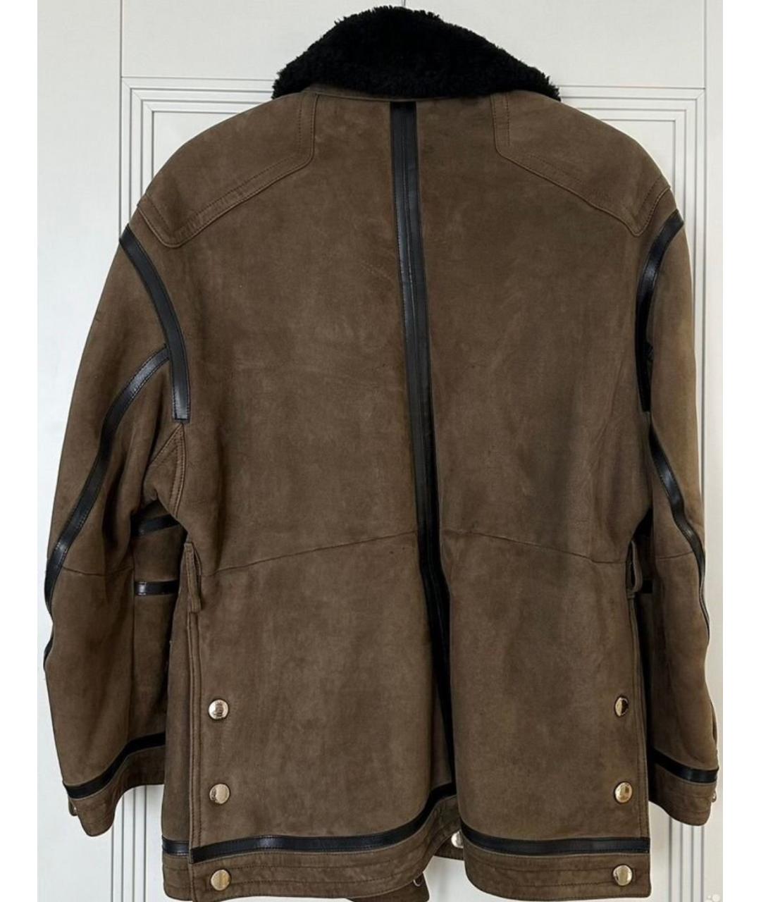 BURBERRY Коричневая замшевая дубленка, фото 2