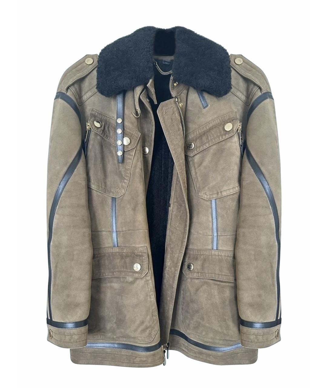 BURBERRY Коричневая замшевая дубленка, фото 1