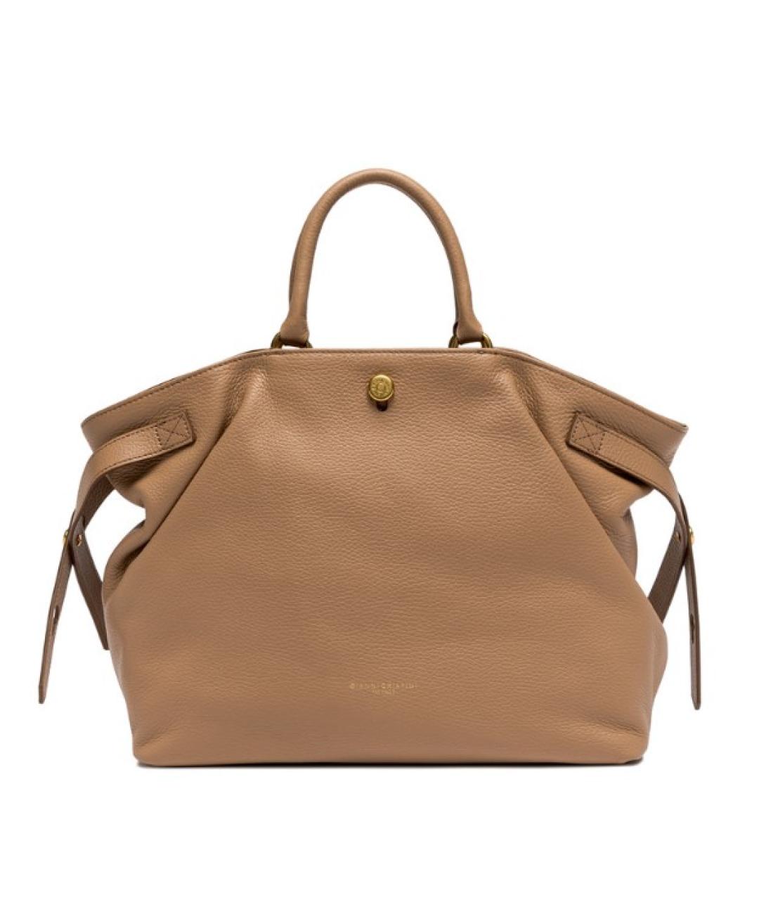 Gianni Chiarini Коричневая кожаная сумка тоут, фото 1