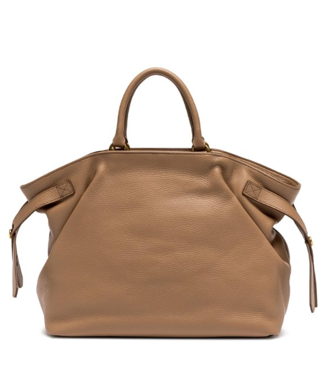 Gianni Chiarini Коричневая кожаная сумка тоут, фото 3