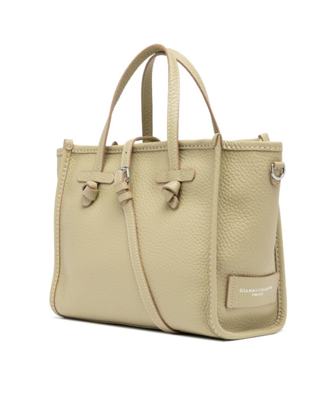 Gianni Chiarini Зеленая кожаная сумка тоут, фото 3