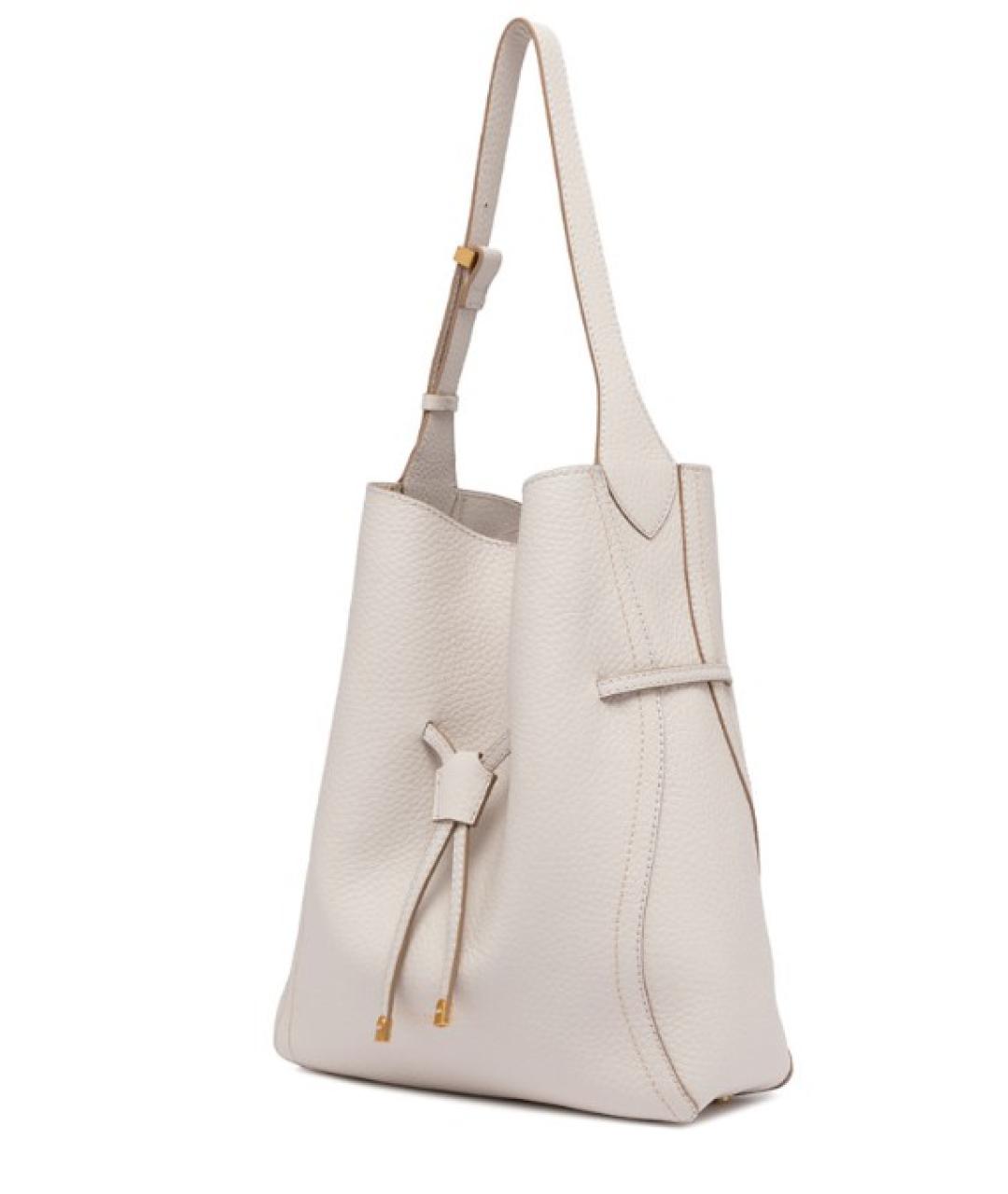 Gianni Chiarini Белая кожаная сумка тоут, фото 2