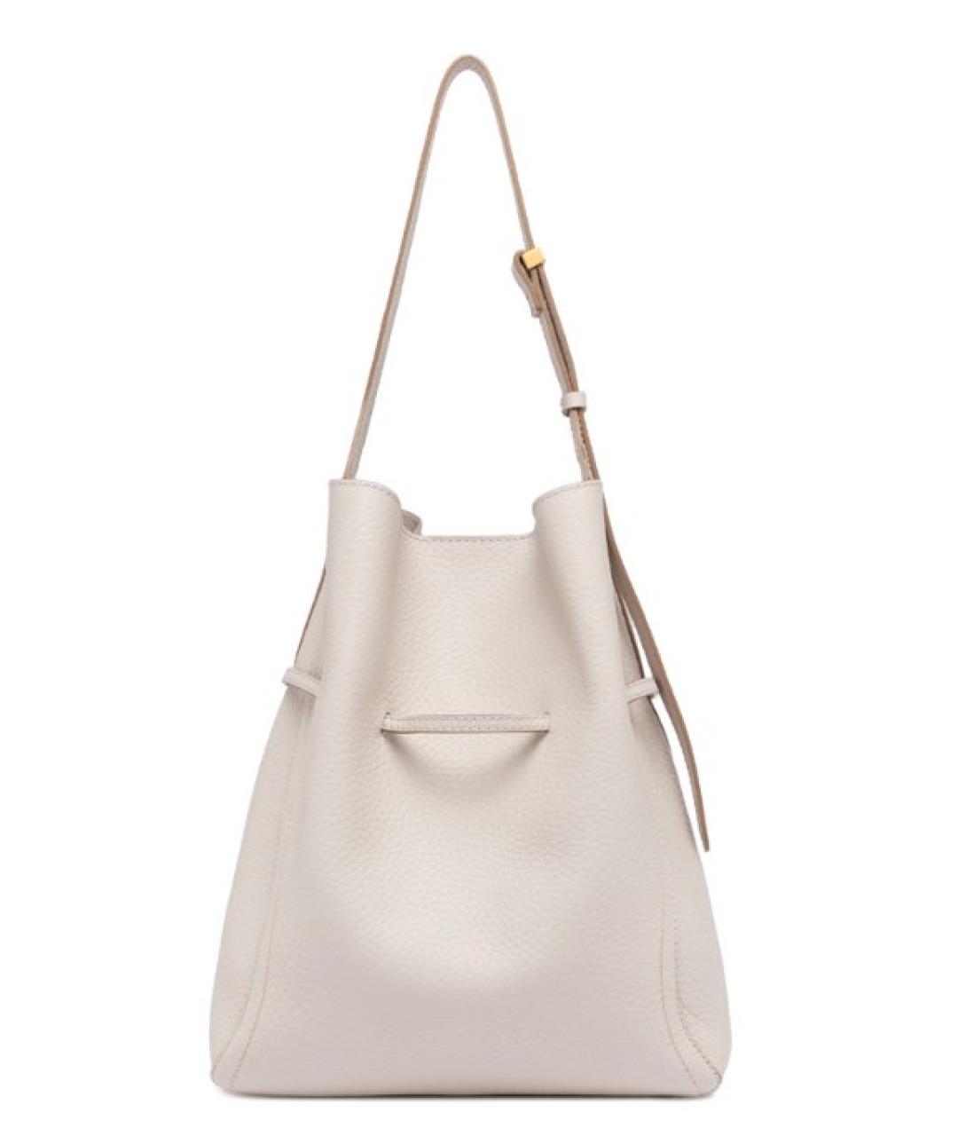 Gianni Chiarini Белая кожаная сумка тоут, фото 3