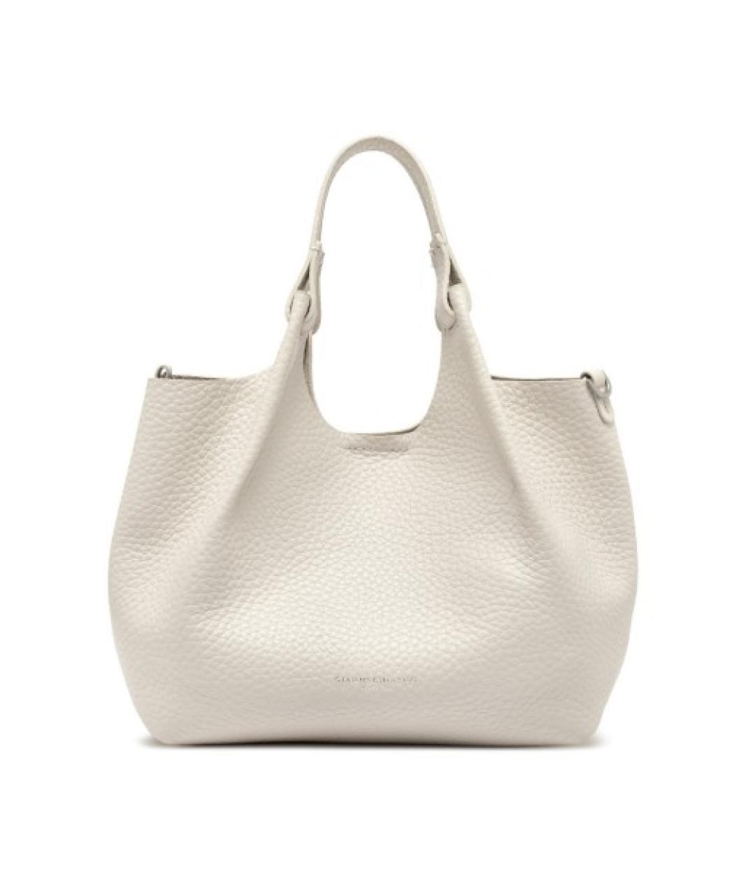 Gianni Chiarini Белая кожаная сумка тоут, фото 1