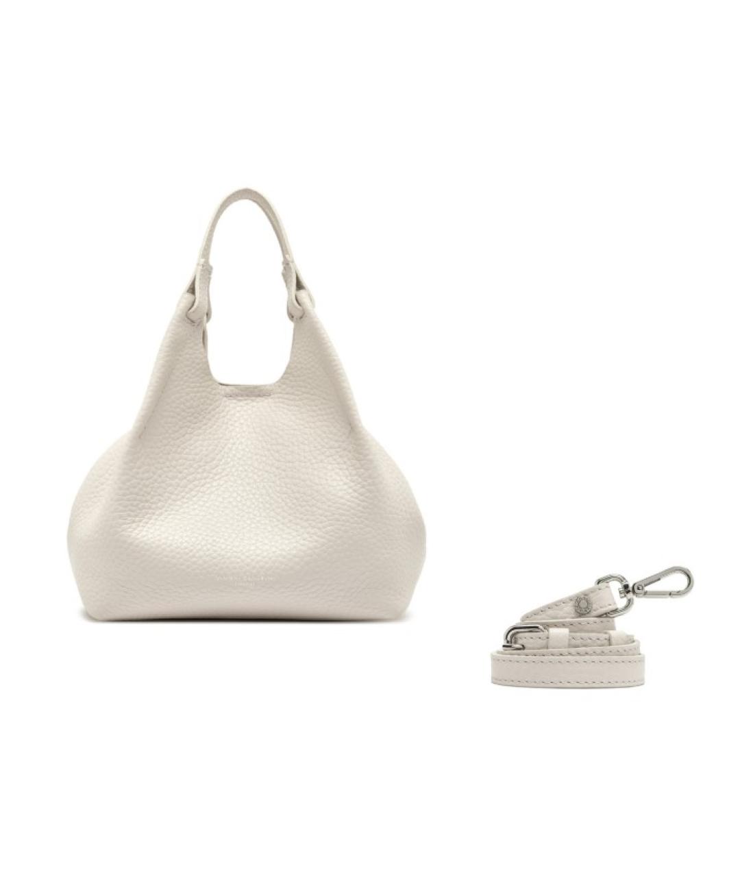 Gianni Chiarini Белая кожаная сумка тоут, фото 2