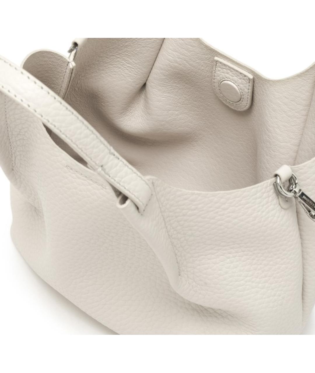 Gianni Chiarini Белая кожаная сумка тоут, фото 4