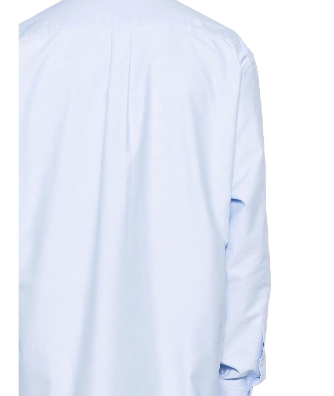 Drole de Monsieur Голубая хлопковая кэжуал рубашка, фото 3