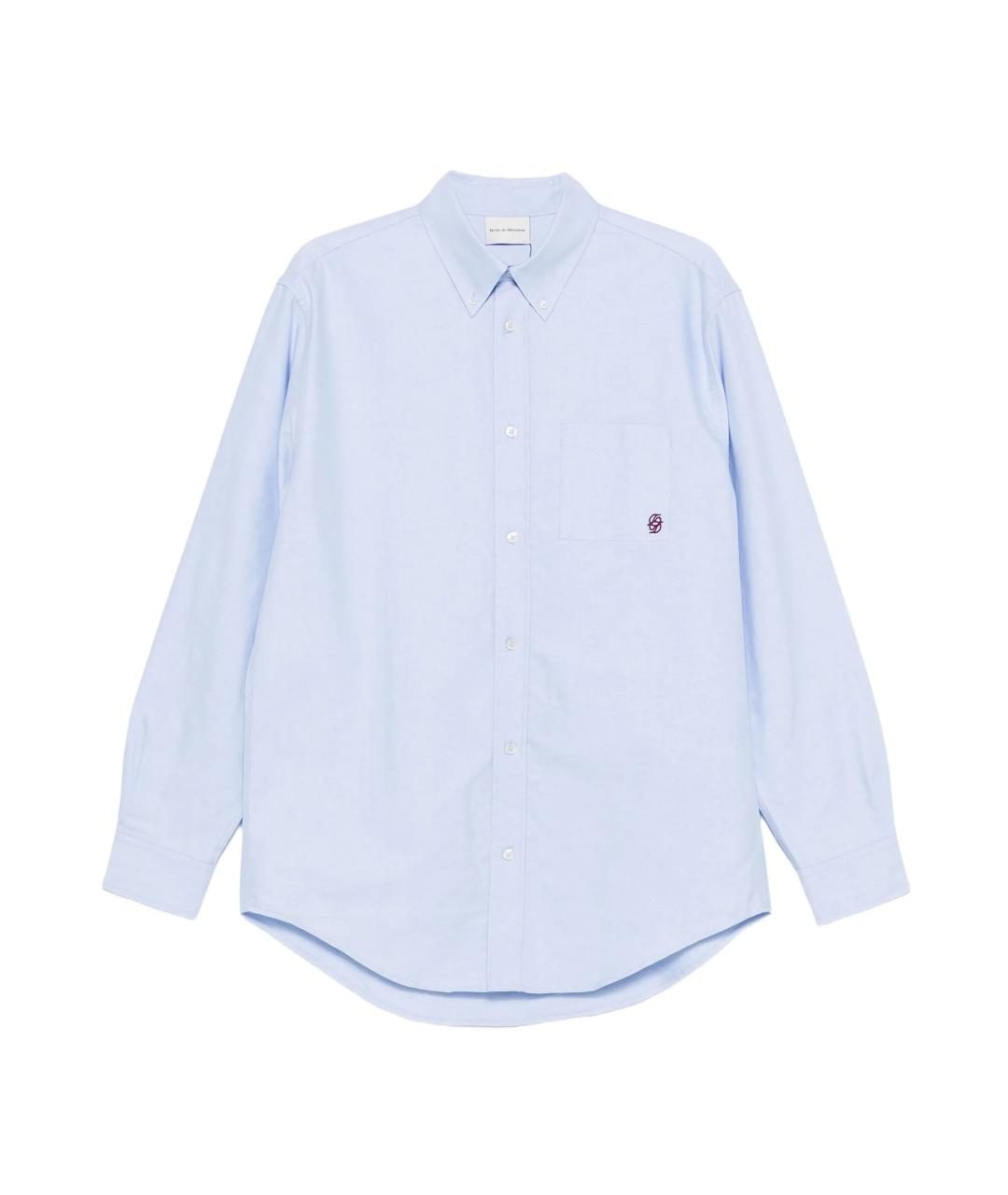 Drole de Monsieur Голубая хлопковая кэжуал рубашка, фото 1