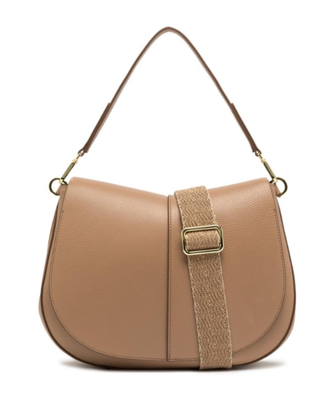 Gianni Chiarini Бежевая кожаная сумка через плечо, фото 1