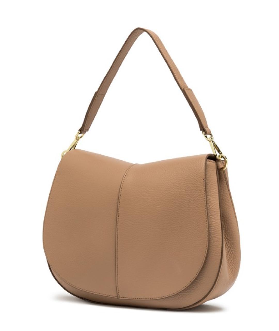 Gianni Chiarini Бежевая кожаная сумка через плечо, фото 2