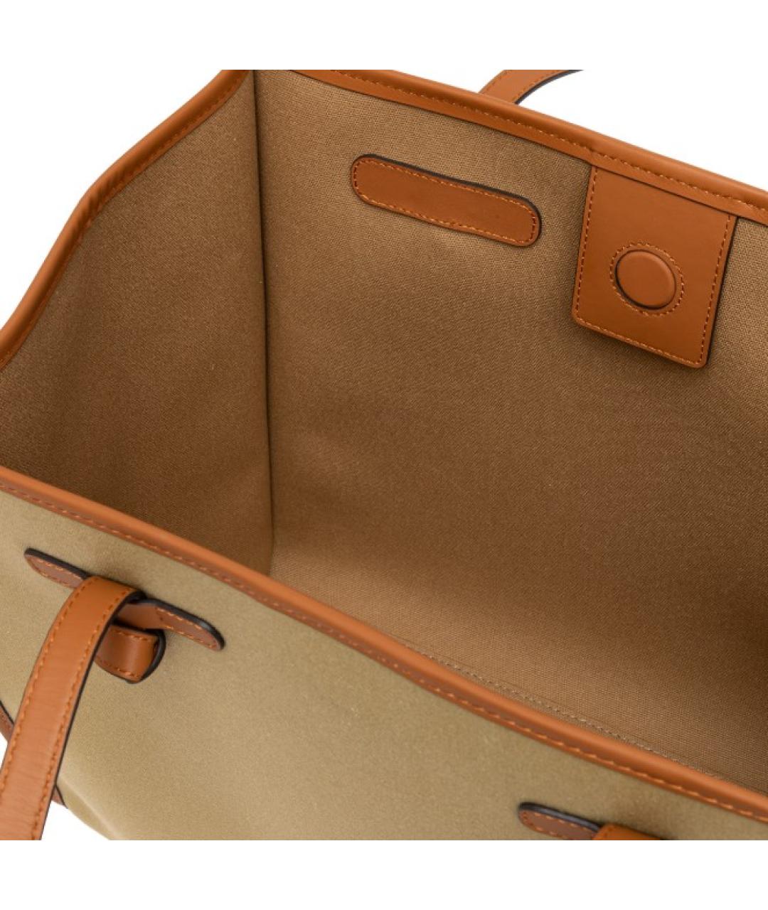 Gianni Chiarini Желтая тканевая сумка тоут, фото 3