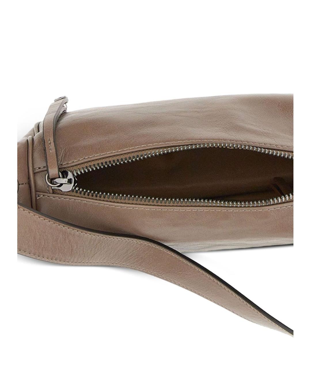 Gianni Chiarini Коричневая кожаная сумка через плечо, фото 6