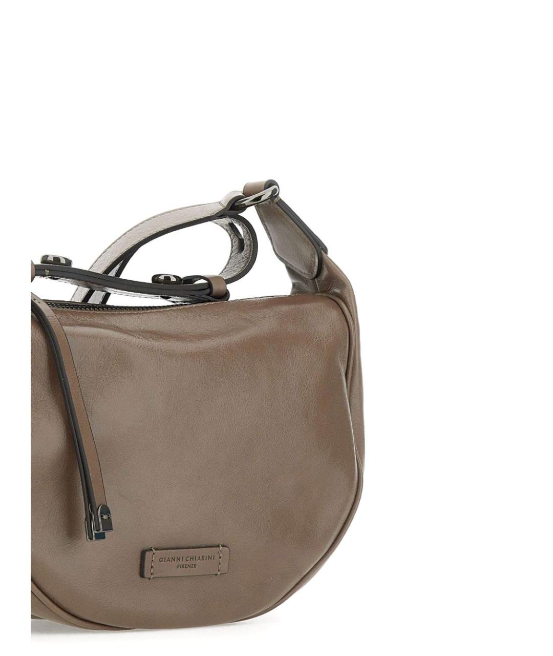 Gianni Chiarini Коричневая кожаная сумка через плечо, фото 5
