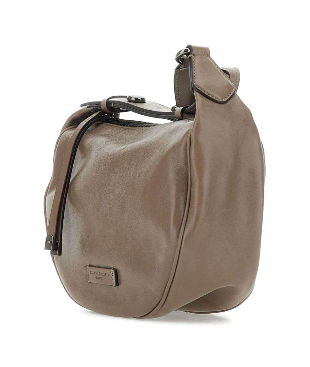 Gianni Chiarini Коричневая кожаная сумка через плечо, фото 3