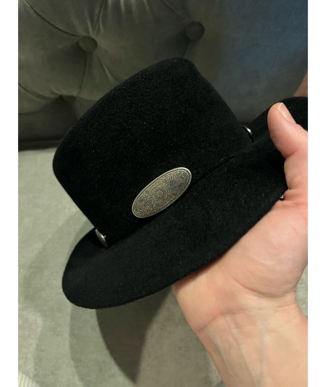 BOHEMIQUE Черная шерстяная шляпа, фото 4