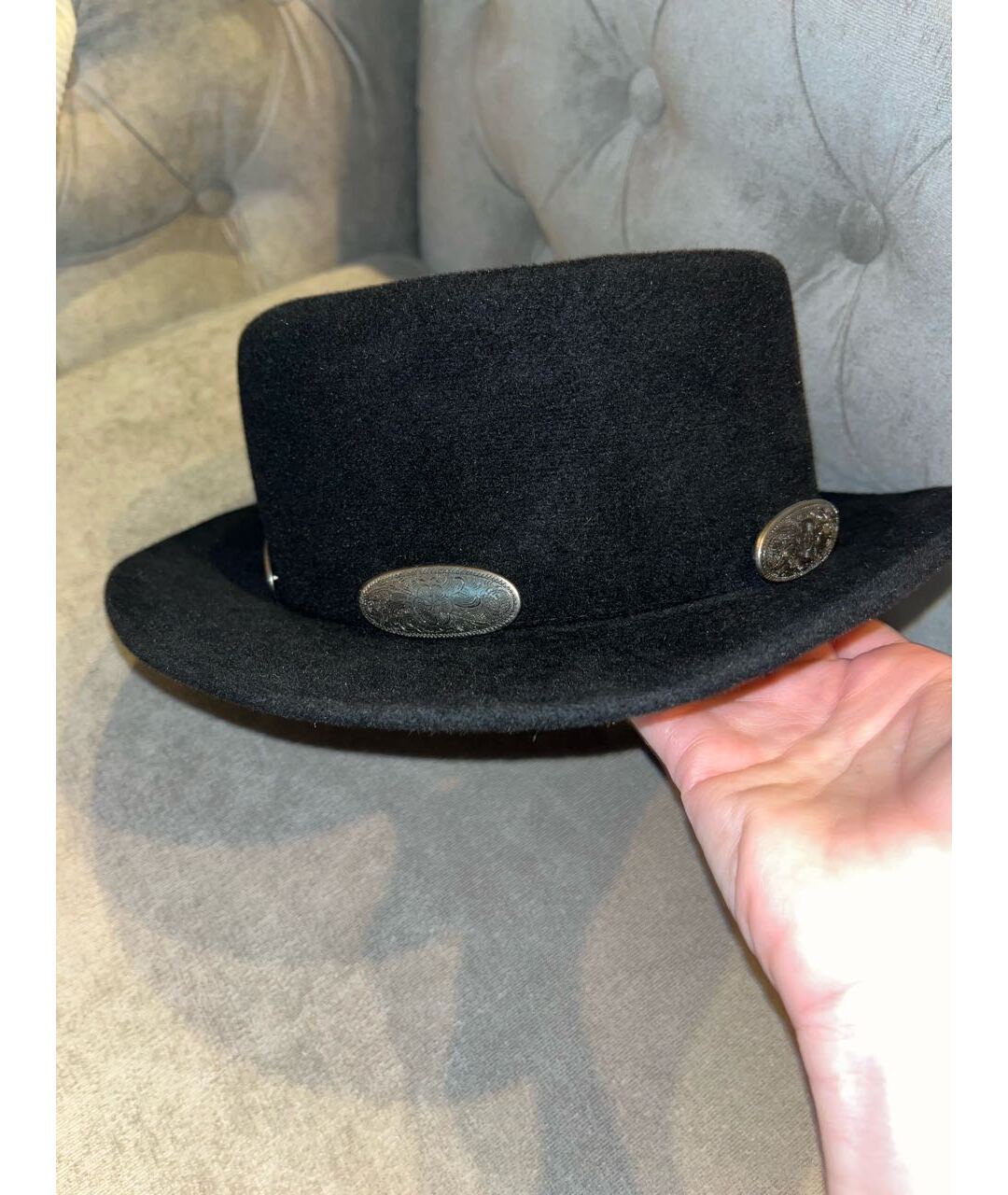 BOHEMIQUE Черная шерстяная шляпа, фото 6