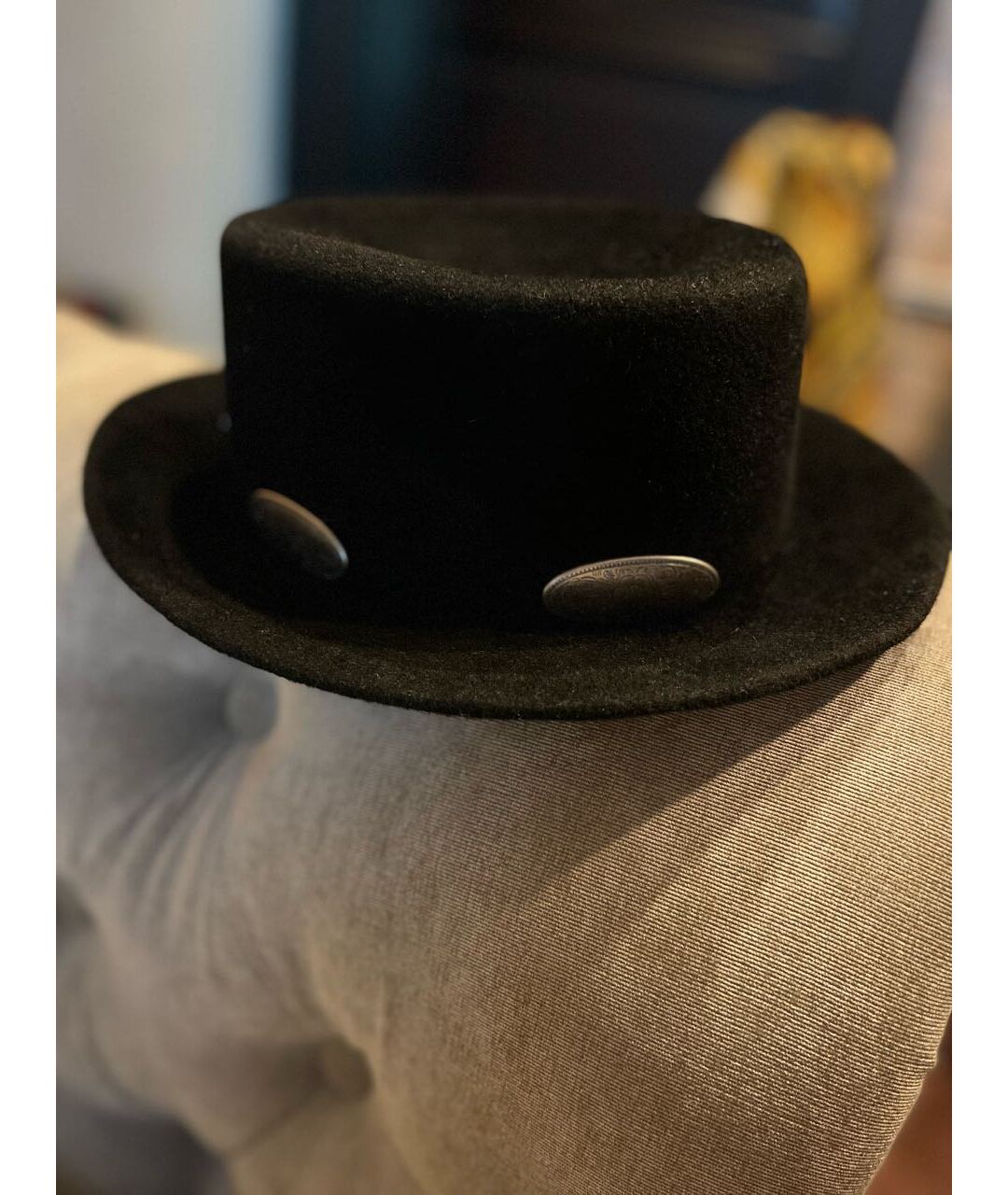 BOHEMIQUE Черная шерстяная шляпа, фото 5