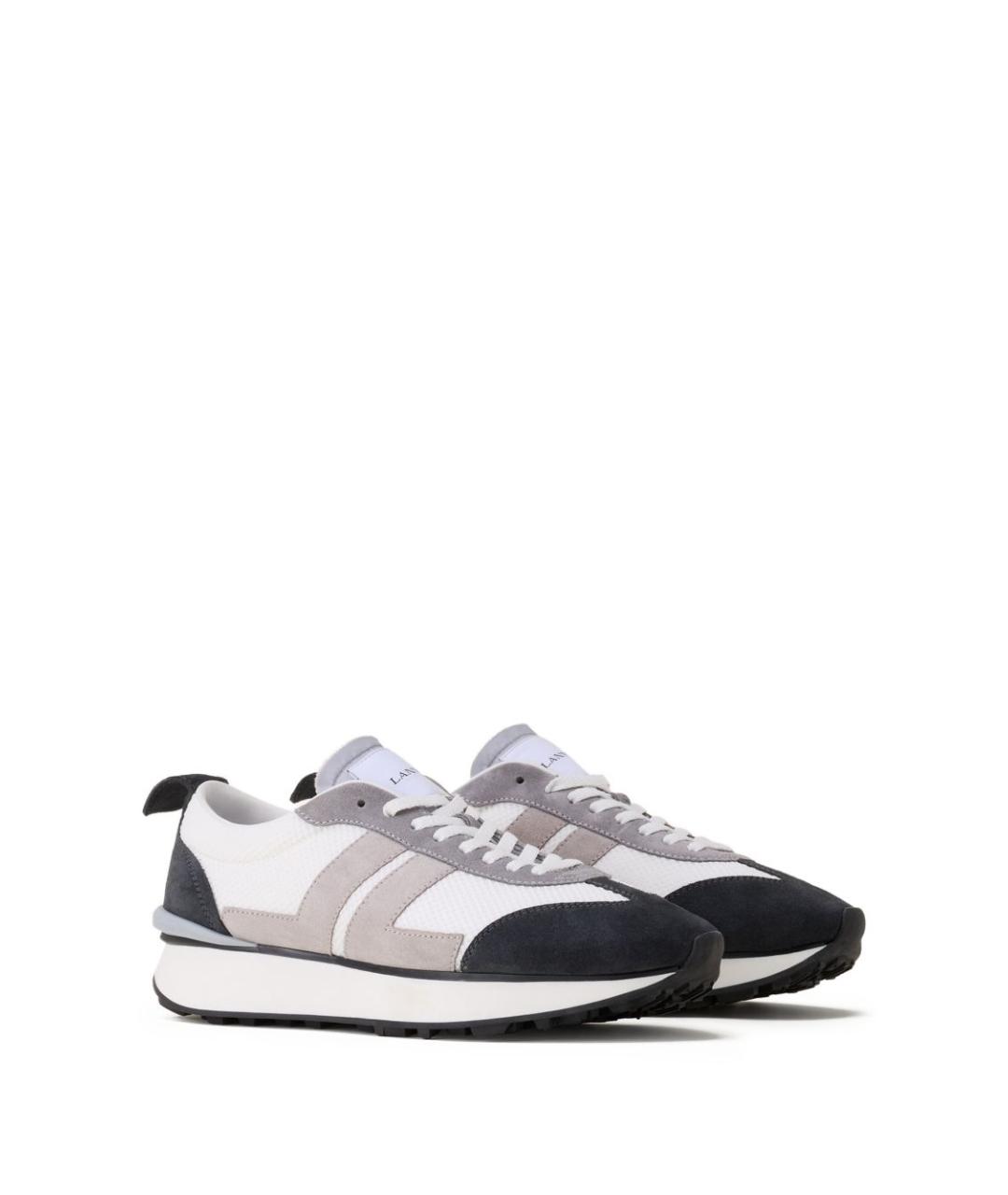 LANVIN Мульти замшевые низкие кроссовки / кеды, фото 2