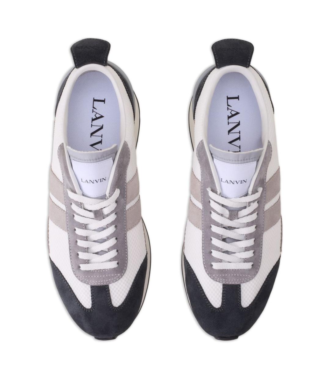 LANVIN Мульти замшевые низкие кроссовки / кеды, фото 4