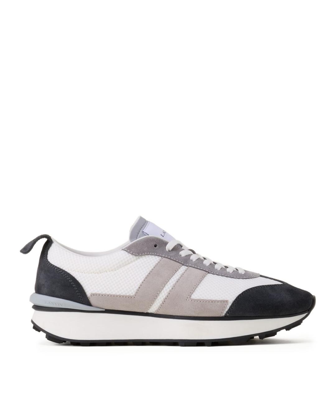 LANVIN Мульти замшевые низкие кроссовки / кеды, фото 1