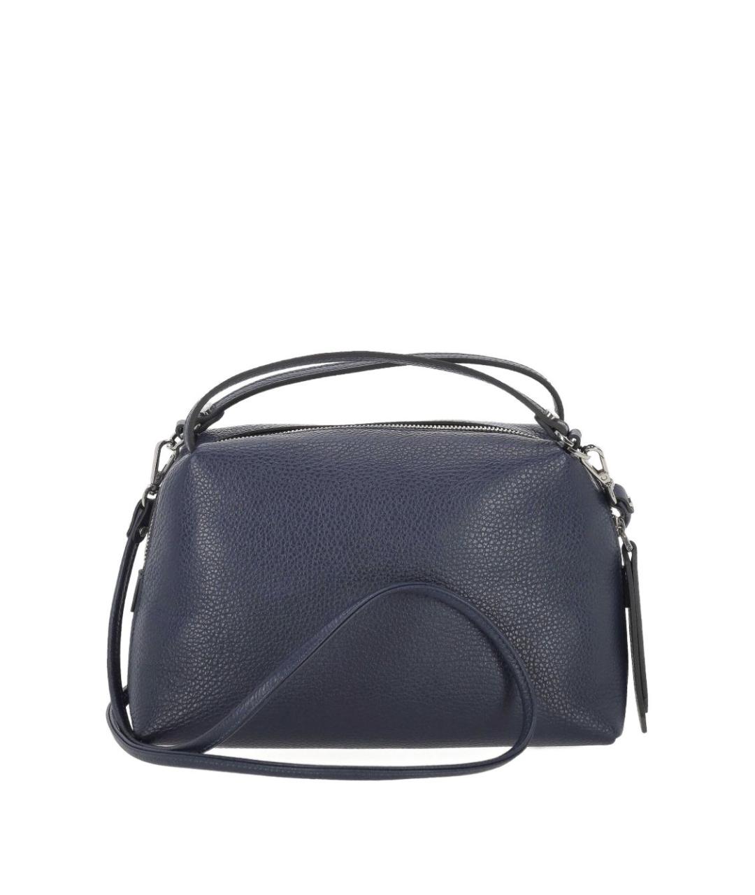 Gianni Chiarini Синяя кожаная сумка с короткими ручками, фото 3