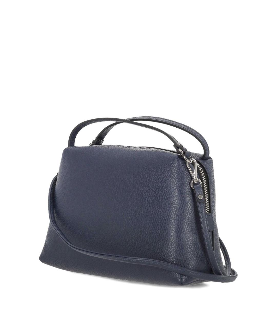 Gianni Chiarini Синяя кожаная сумка с короткими ручками, фото 2