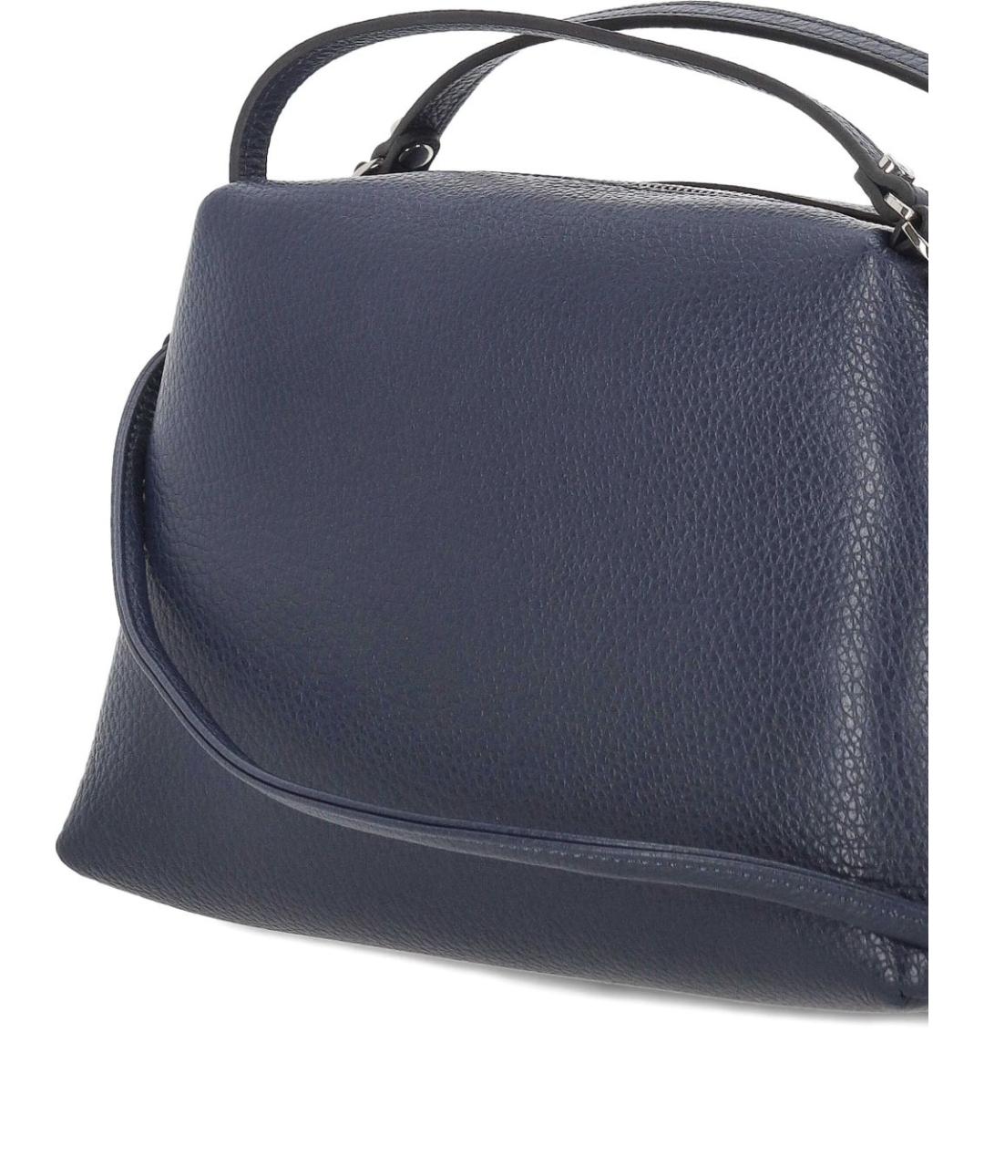 Gianni Chiarini Синяя кожаная сумка с короткими ручками, фото 4