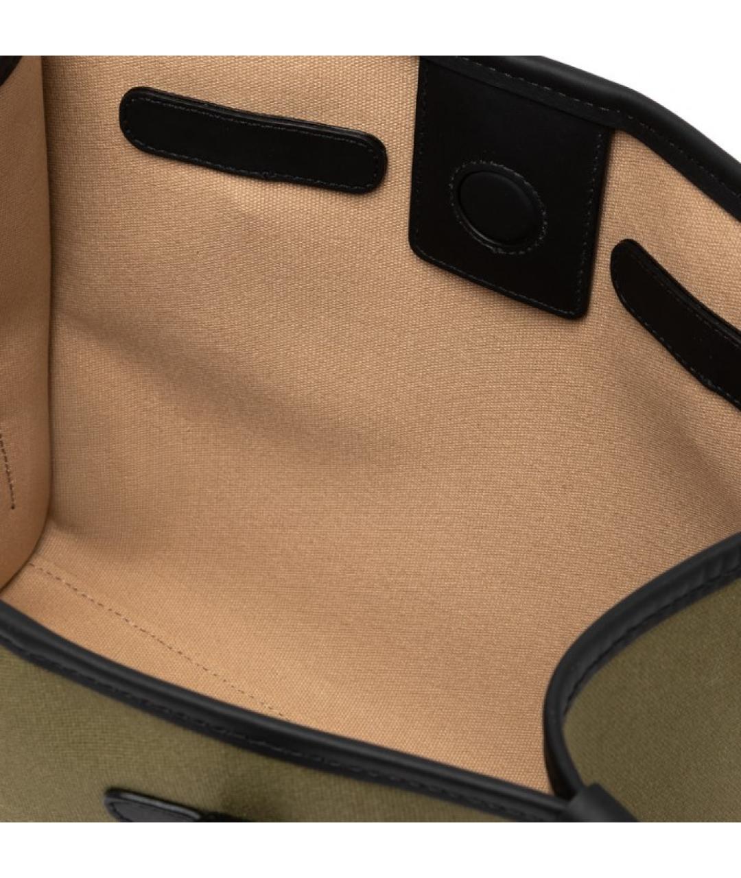 Gianni Chiarini Зеленая тканевая сумка тоут, фото 4