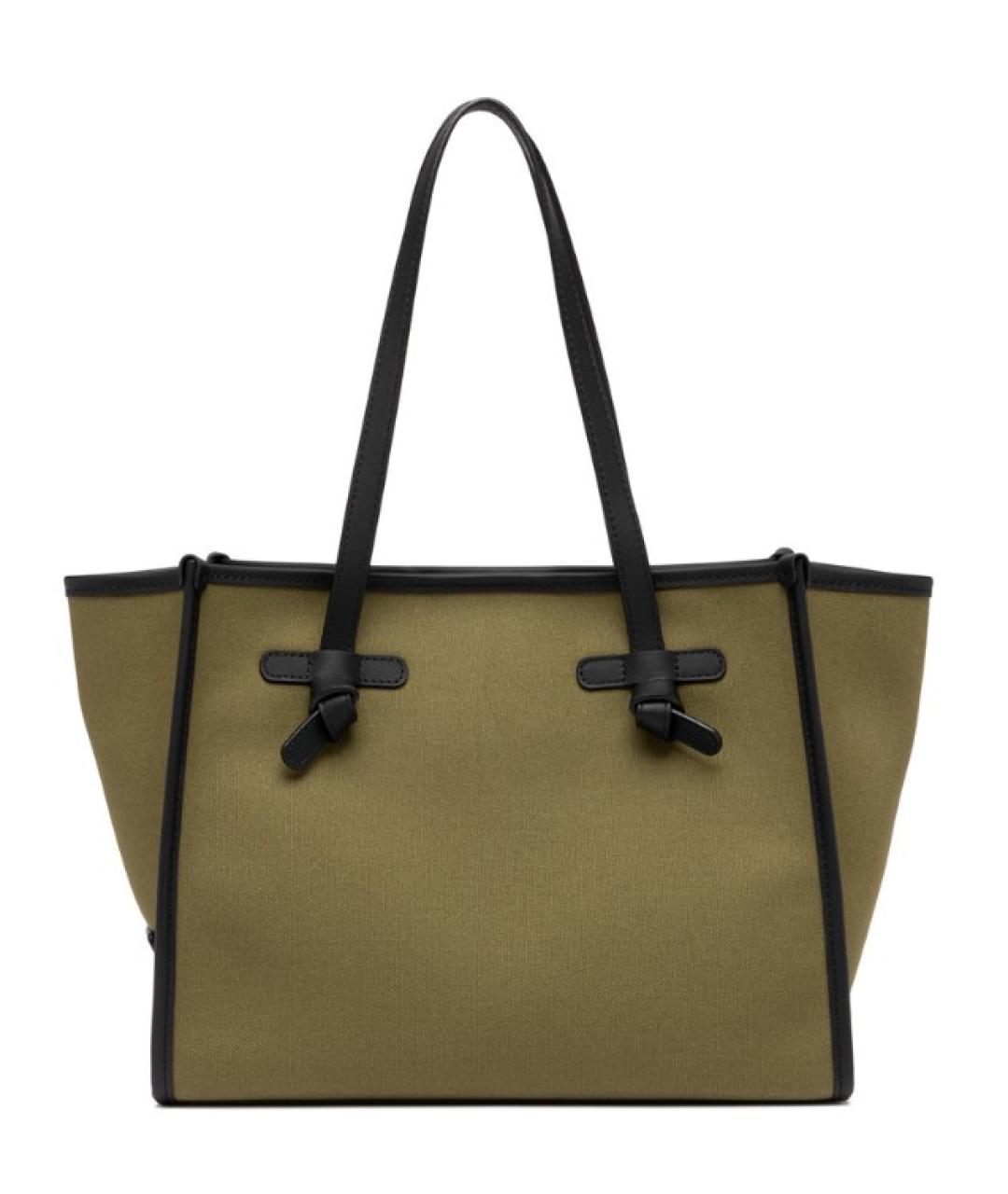 Gianni Chiarini Зеленая тканевая сумка тоут, фото 1