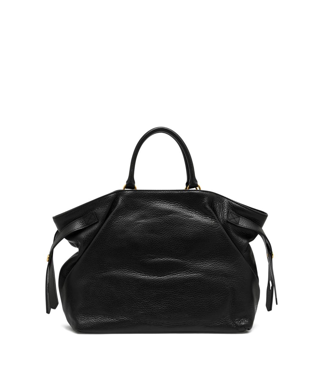 Gianni Chiarini Черная кожаная сумка тоут, фото 3