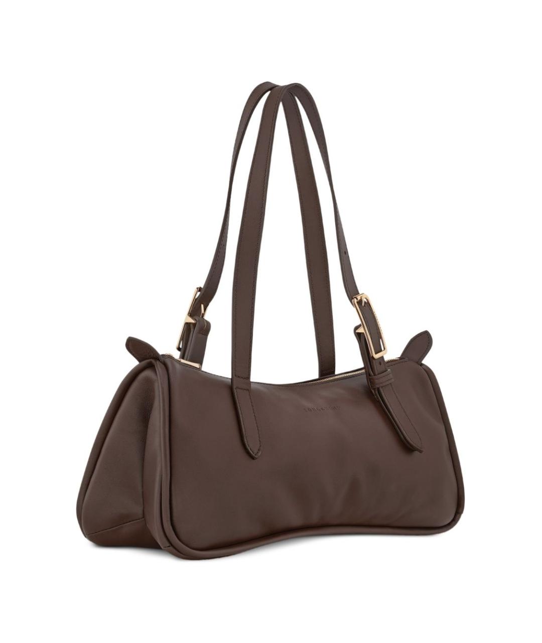 LONGCHAMP Коричневая тканевая сумка через плечо, фото 2