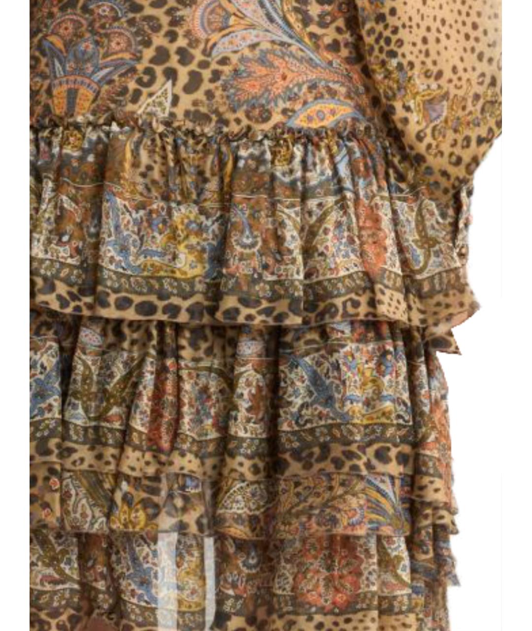 ETRO Мульти шелковая юбка миди, фото 3