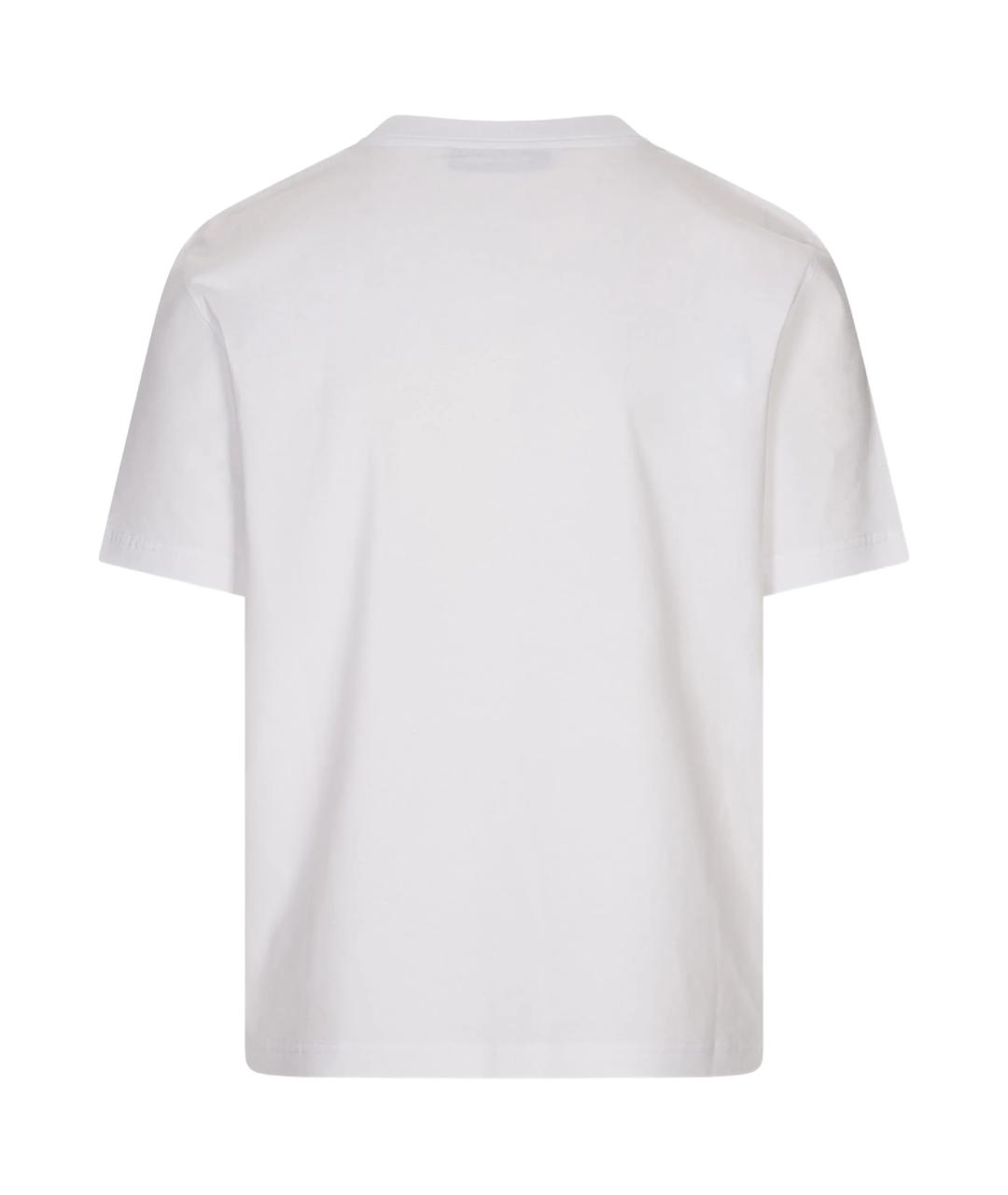 LANVIN Белая хлопковая футболка, фото 3
