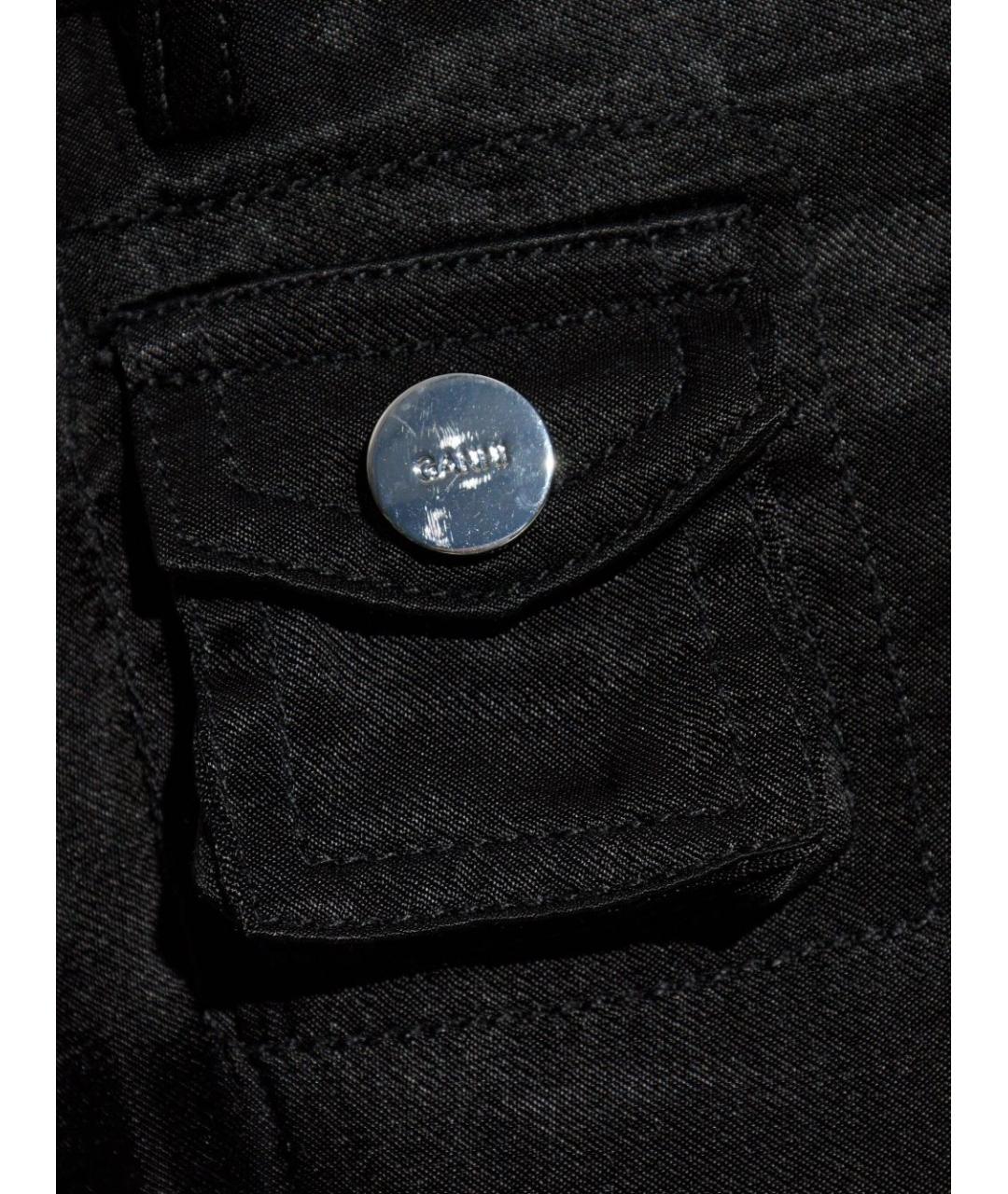 GANNI Черные вискозные прямые брюки, фото 2