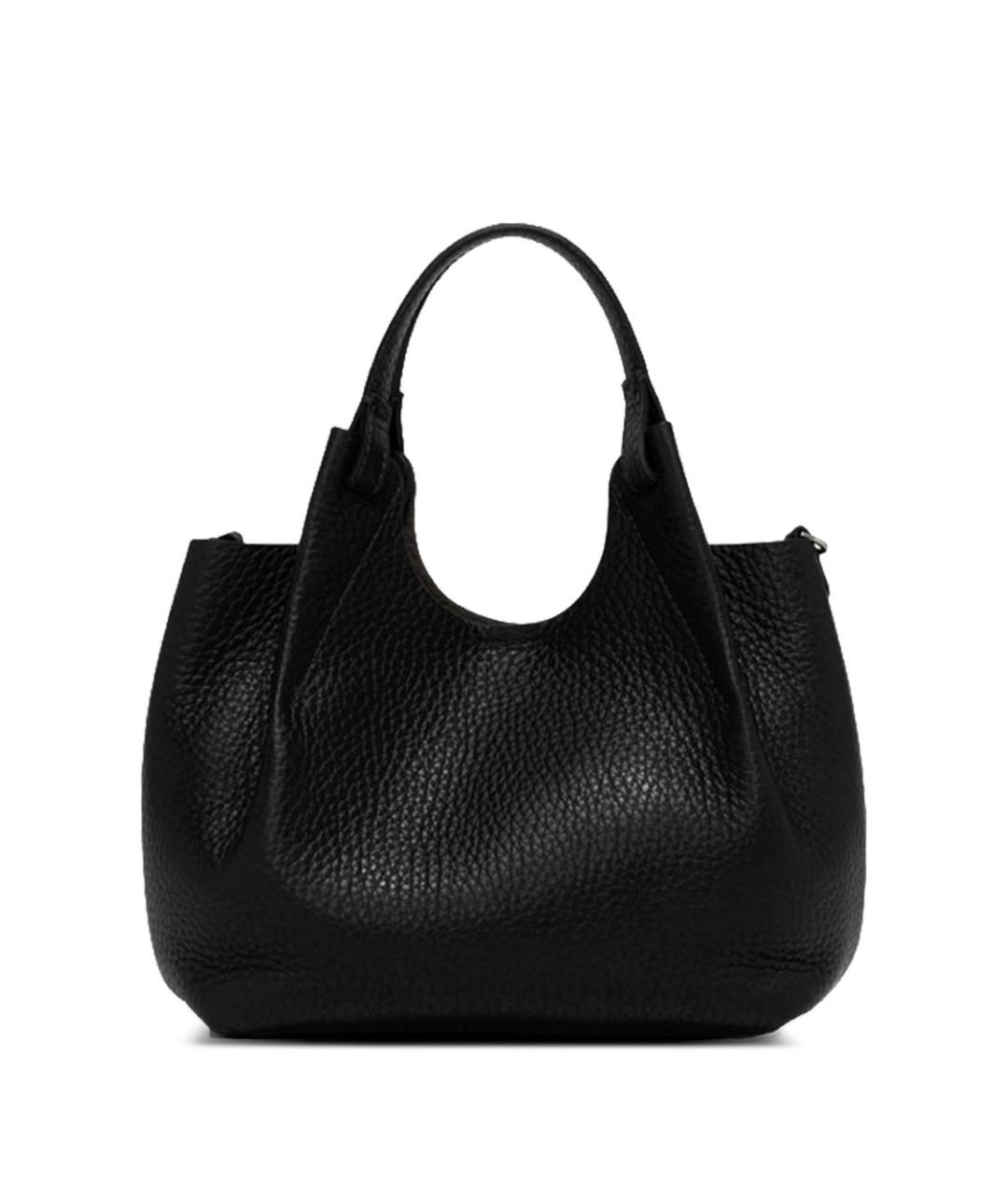 Gianni Chiarini Черная кожаная сумка тоут, фото 4