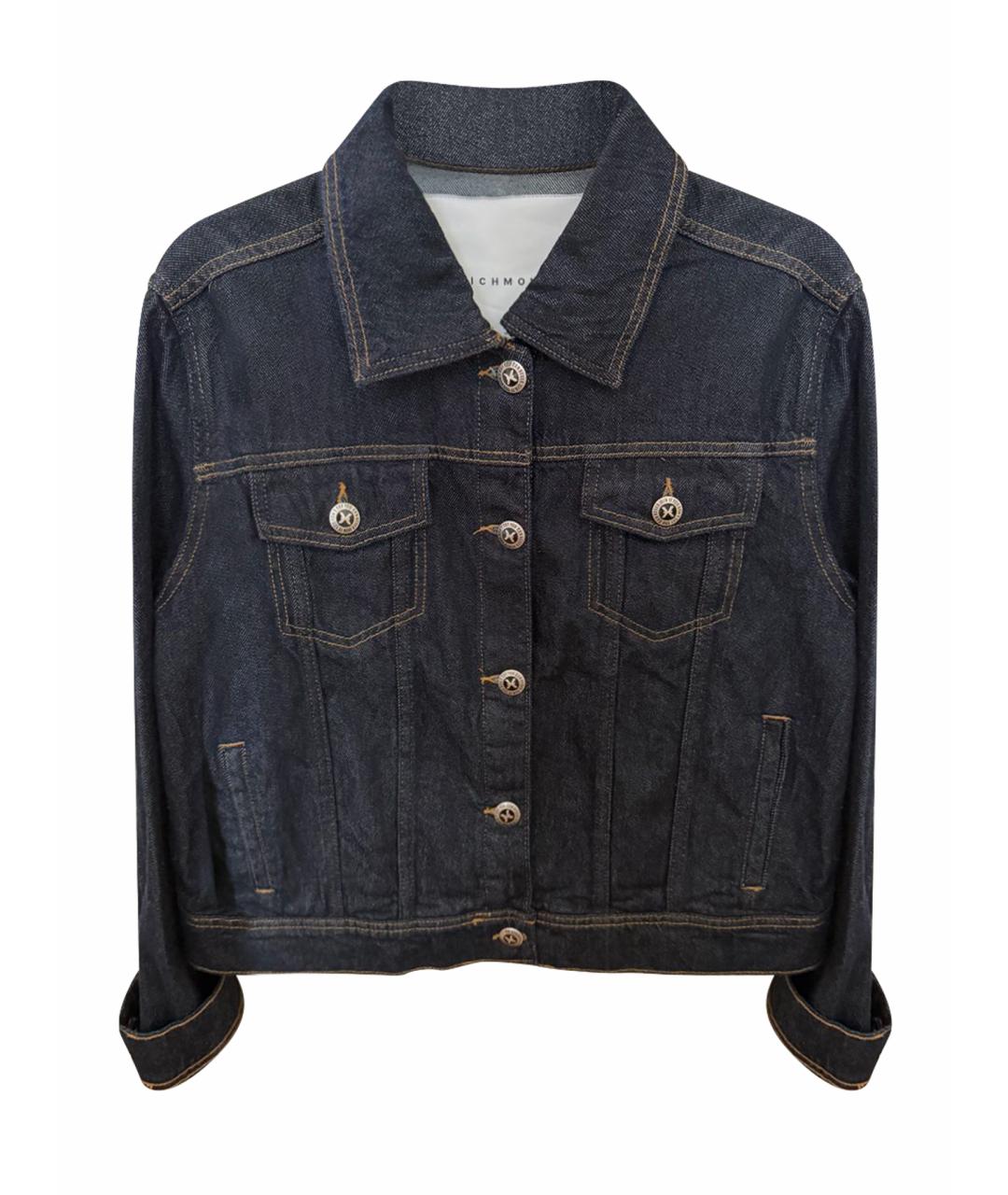 JOHN RICHMOND Темно-синяя деним куртка, фото 1